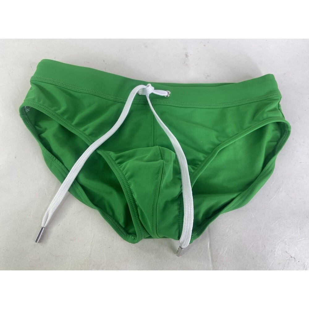2XIST Essentials Rio Swim Brief Swimwear Bottoms Irish Jig Green Mens Size M
